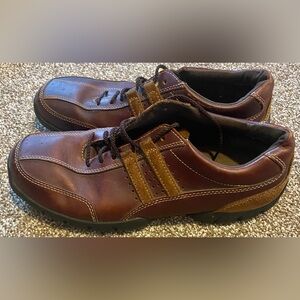 Rockport XCS Mens Colfax APM7088E Two Tone Lace Up Brown Leather Shoes Size 8.5M